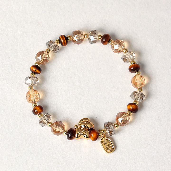 Buddha Stones Tiger Eye Ice Obsidian Pearl Year Of The Horse Lucky Fortune Prosperity Bracelet - image 14