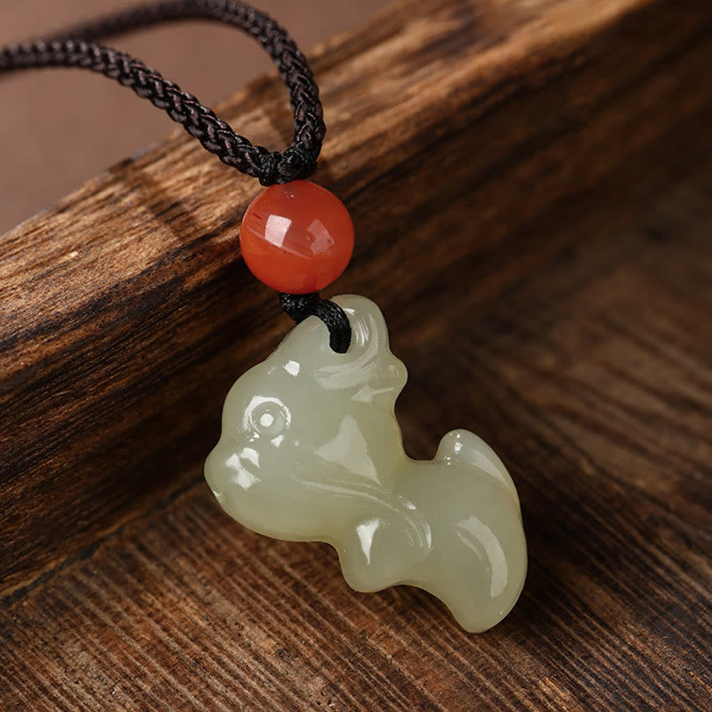 Buddha Stones Chinese Zodiac Year Of The Horse Jade South Red Agate Prosperity Necklace Pendants - image 15