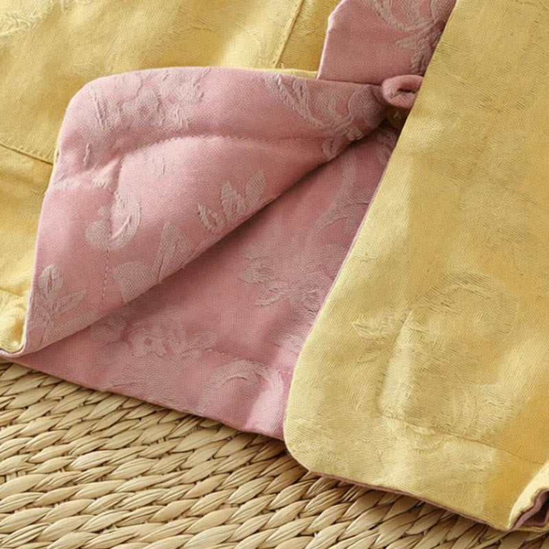 Buddha Stones Flower Pattern Frog-Button Women's Cotton Sleeveless Vest Waistcoat - image 15