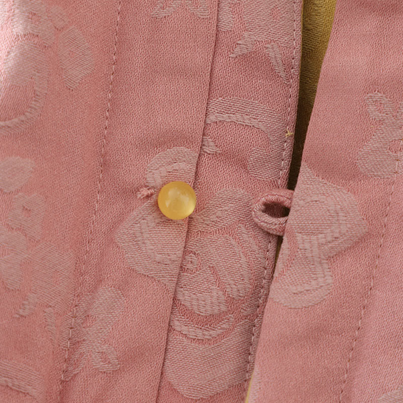 Buddha Stones Flower Pattern Frog-Button Women's Cotton Sleeveless Vest Waistcoat - image 8