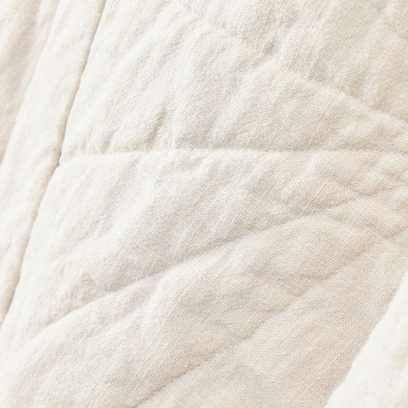 Buddha Stones Plain Cotton Thick Women's 7-8 Length Pants With Pockets - image 7