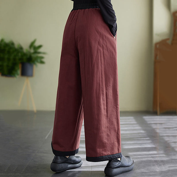 Buddha Stones Casual Plain Women's Wide Leg Pants With Pockets - image 20