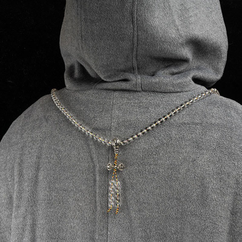 Buddha Stones Vajra Charm Liuli 108 Beads Spiritual Power Strength Mala - image 12