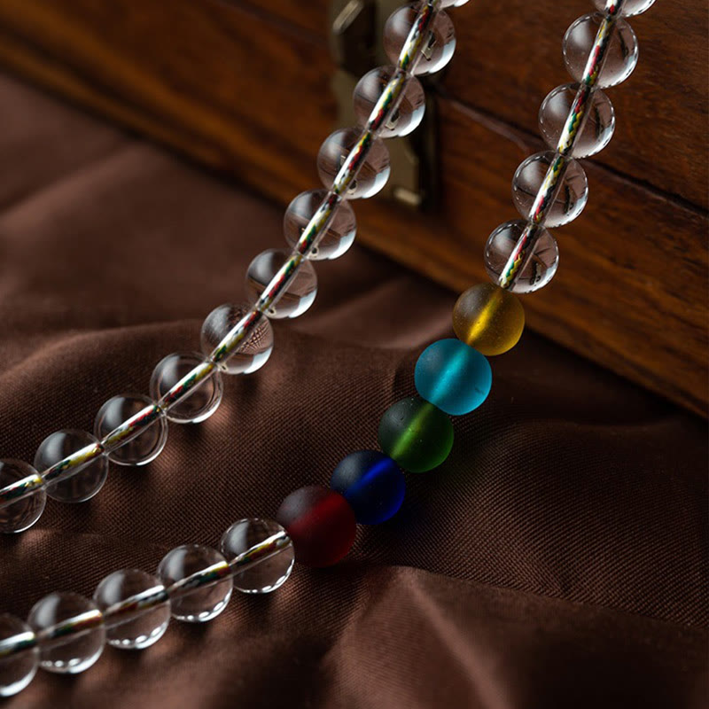 Buddha Stones Vajra Charm Liuli 108 Beads Spiritual Power Strength Mala - image 18