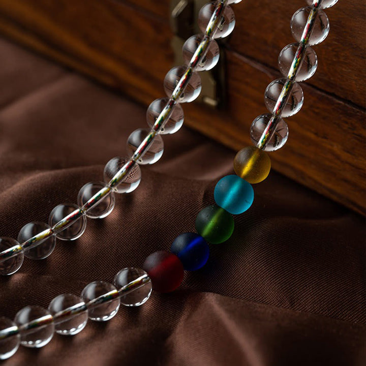 Buddha Stones Vajra Charm Liuli 108 Beads Spiritual Power Strength Mala - image 18