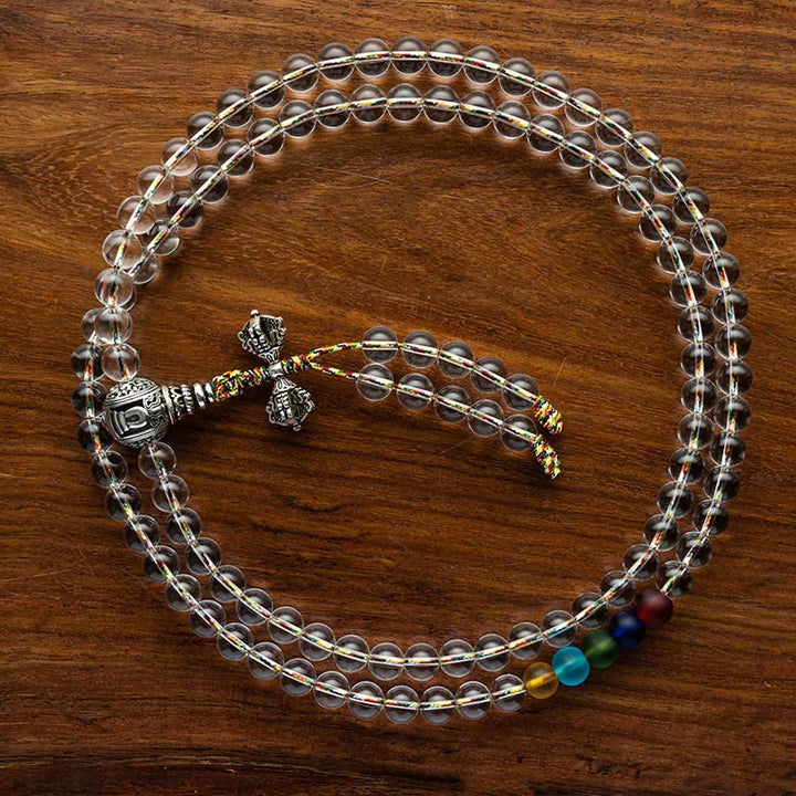 Buddha Stones Vajra Charm Liuli 108 Beads Spiritual Power Strength Mala - image 7