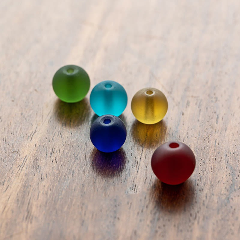 Buddha Stones Vajra Charm Liuli 108 Beads Spiritual Power Strength Mala - image 22