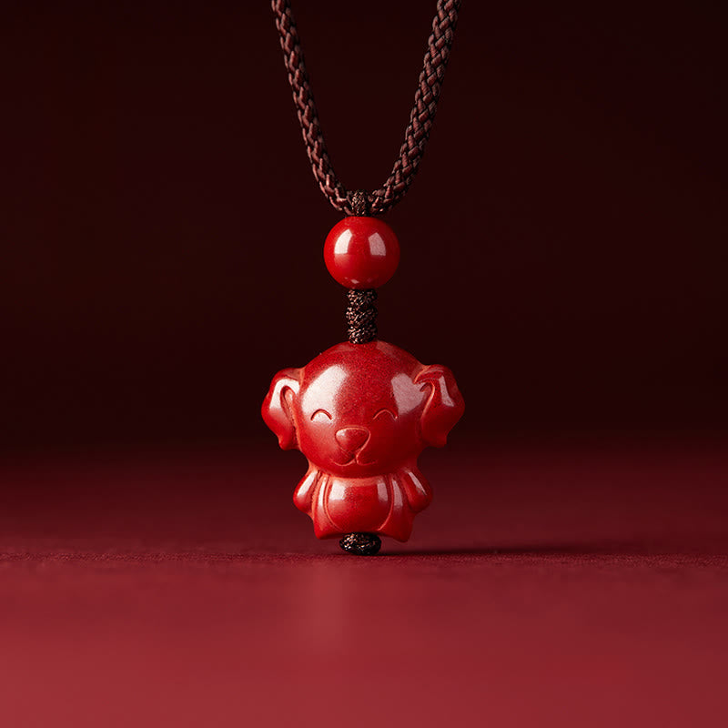 Buddha Stones Year Of The Horse Chinese Zodiac Engraved Design Cinnabar Blessing Rope Necklace Pendants - image 37