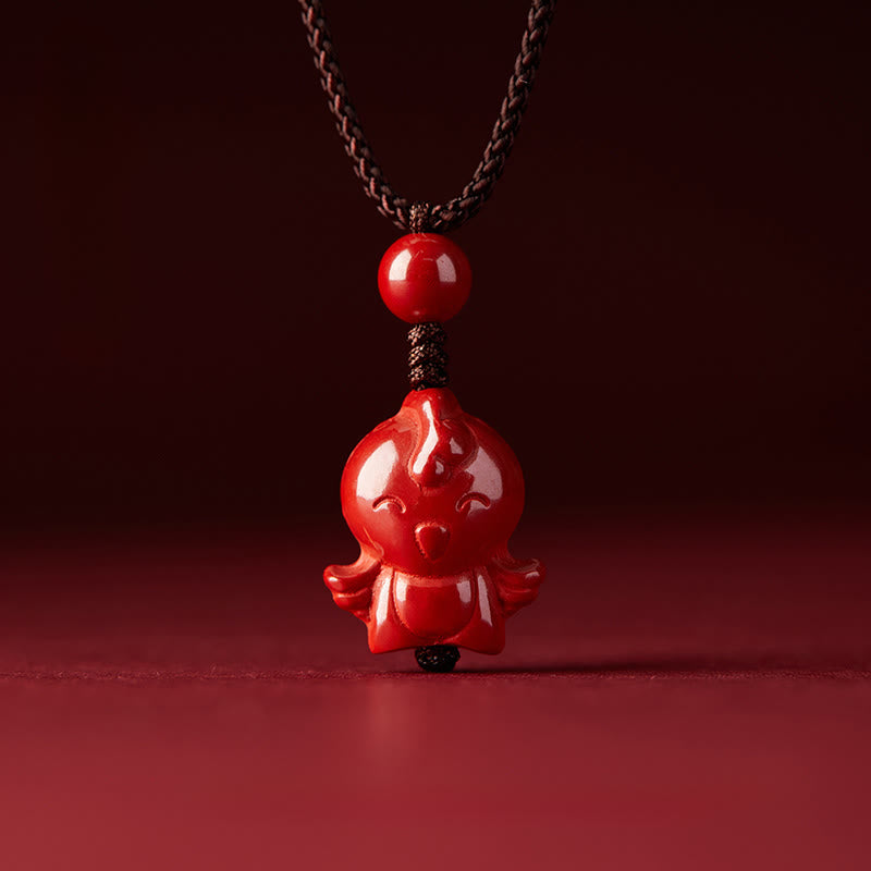 Buddha Stones Year Of The Horse Chinese Zodiac Engraved Design Cinnabar Blessing Rope Necklace Pendants - image 35