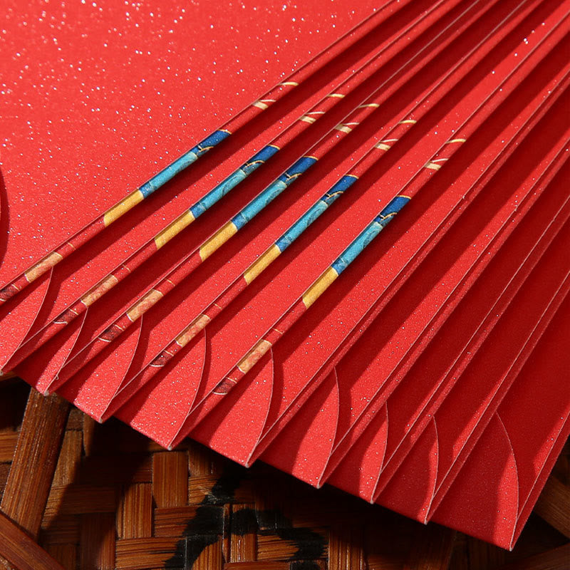 Buddha Stones Year Of The Horse 2026 New Year blessings 6pcs Chinese Red Envelope - image 7