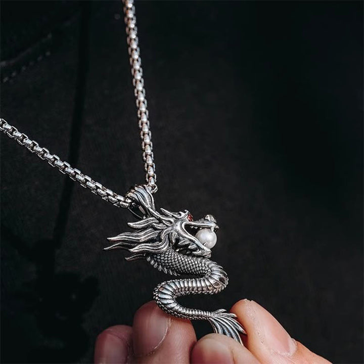 Buddha Stones Dragon Copper Balance Luck Necklace Pendant - image 7