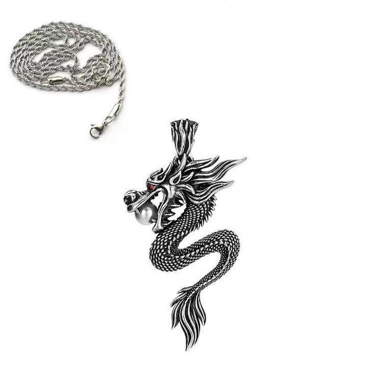 Buddha Stones Dragon Copper Balance Luck Necklace Pendant - Copper Dragon With Twisted Chain - image 11