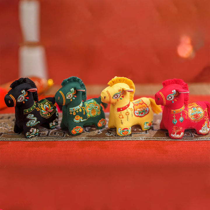 Buddha Stones Year Of The Horse Red String Embroidery Hanging Decoration - image 13