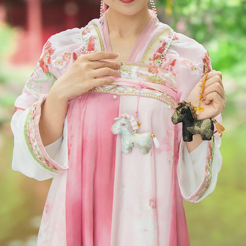 Buddha Stones Year Of The Horse Red String Tassel Embroidery Hanging Decoration - image 13