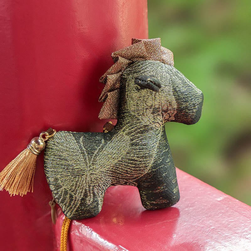 Buddha Stones Year Of The Horse Red String Tassel Embroidery Hanging Decoration - image 10