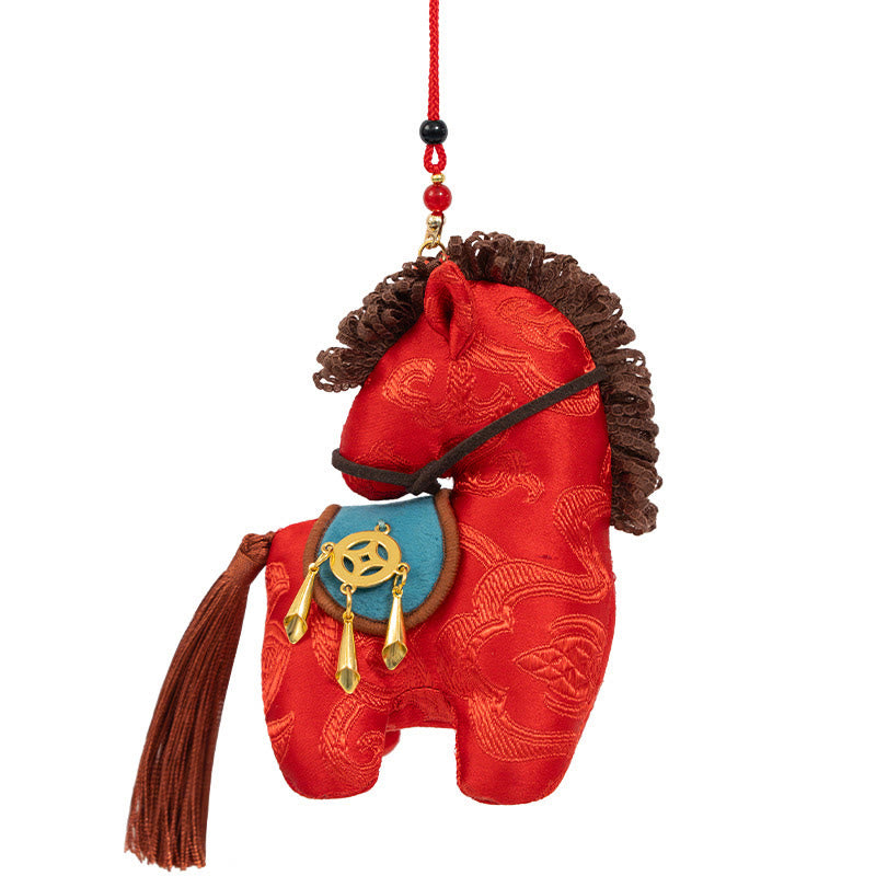 Buddha Stones Year Of The Horse Red String Embroidery Freedom Hanging Decoration - image 11