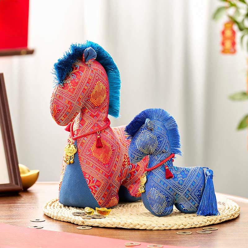 Buddha Stones Year Of The Horse Red String Embroidery Ingot Tassel Decoration - image 16