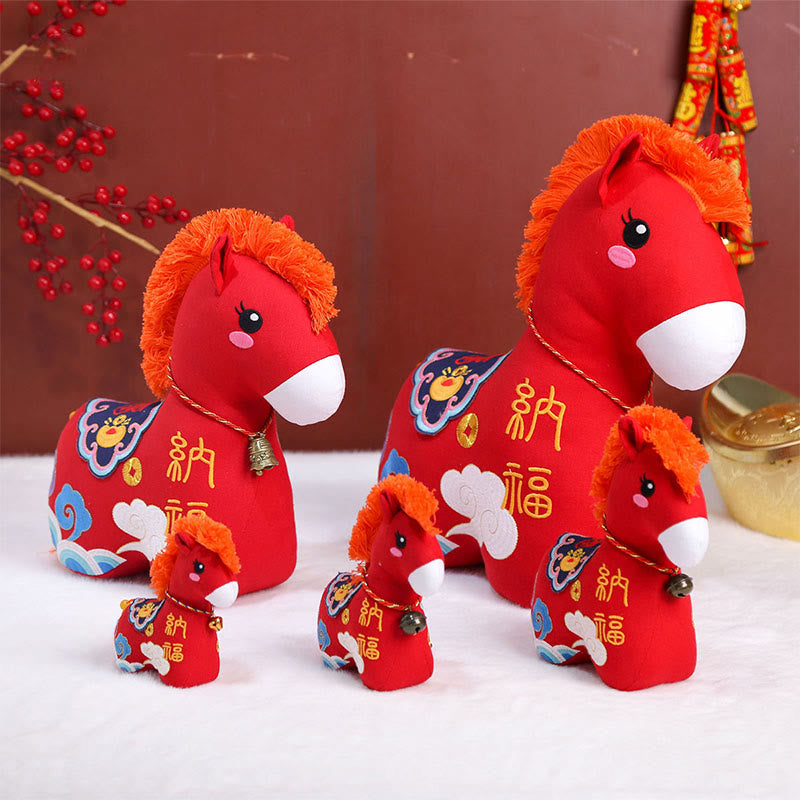 Buddha Stones Year of the Horse Copper Red String Fu Character Home Decoration - image 10