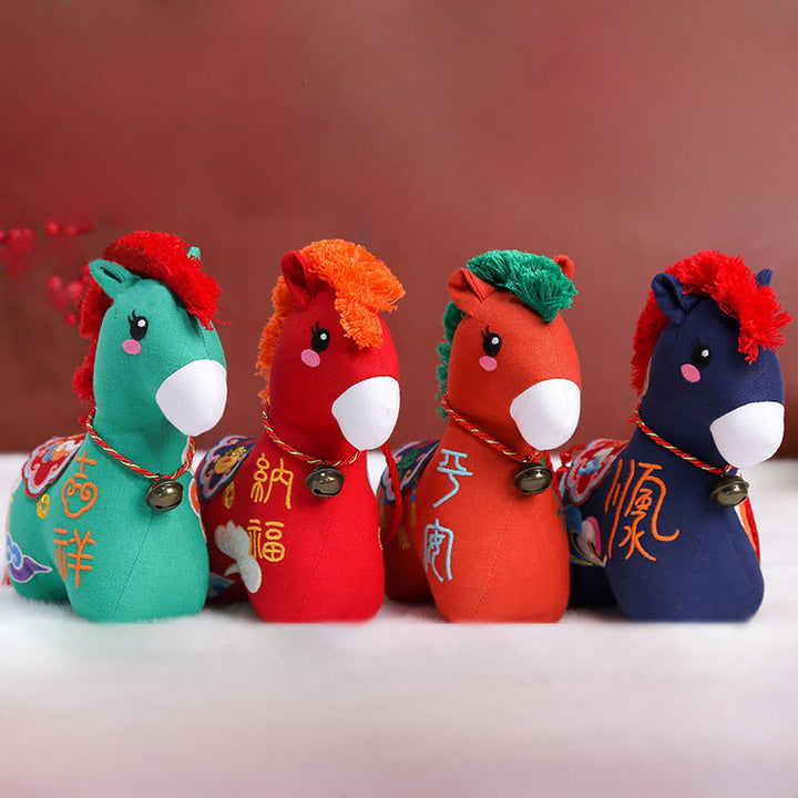 Buddha Stones Year of the Horse Copper Red String Fu Character Home Decoration - image 22