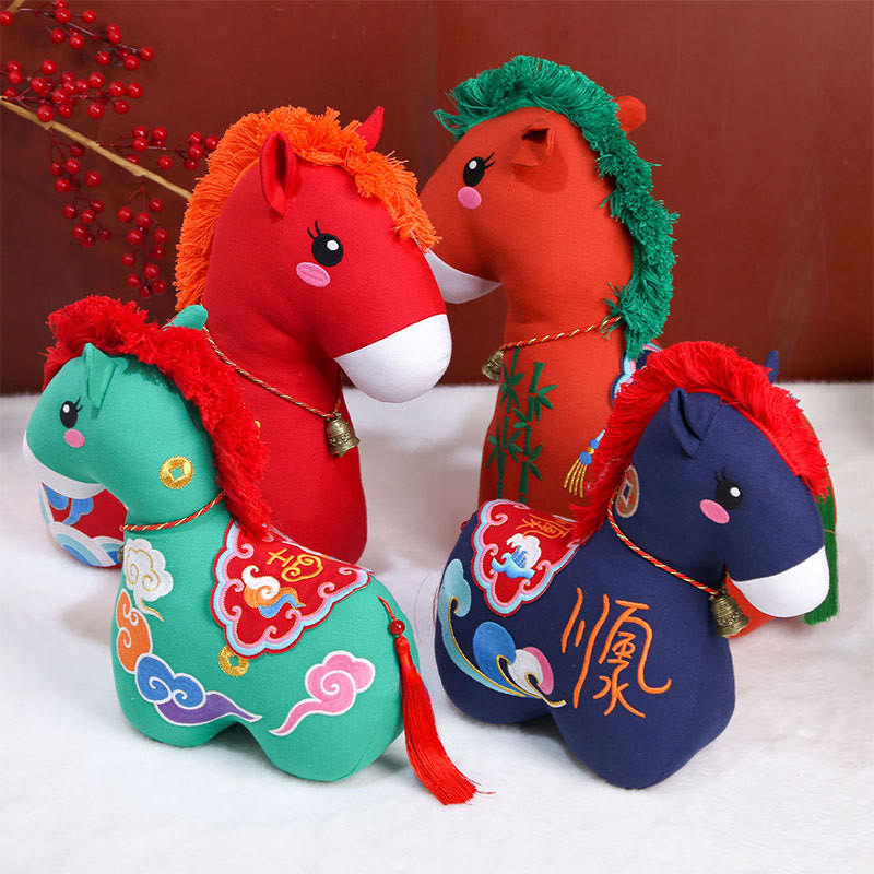 Buddha Stones Year of the Horse Copper Red String Fu Character Home Decoration - image 36