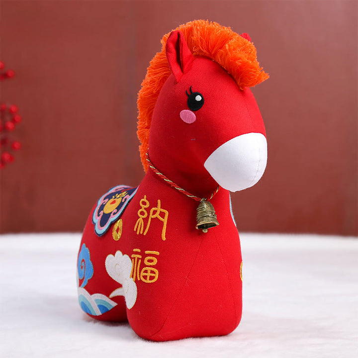 Buddha Stones Year of the Horse Copper Red String Fu Character Home Decoration - image 18