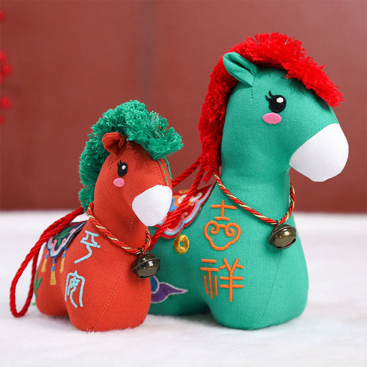 Buddha Stones Year of the Horse Copper Red String Fu Character Home Decoration - image 40