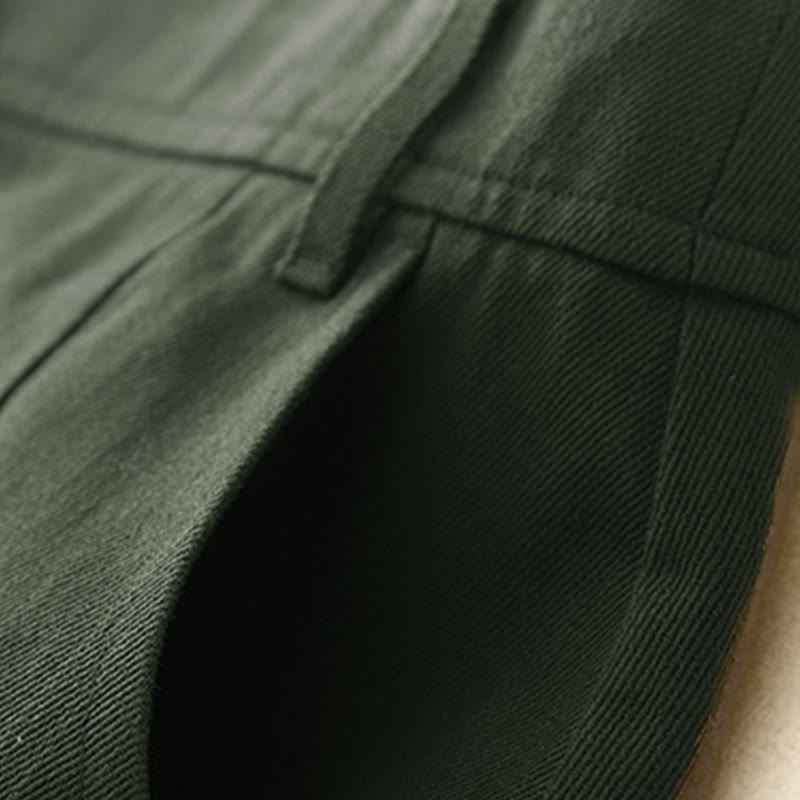 Buddha Stones Women's Plain Cotton Skirt With Pockets - image 2