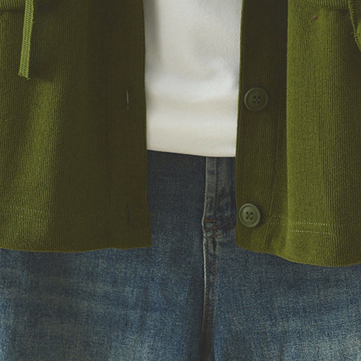 Buddha Stones Solid Color Buttons Down Decorative Pocket Women's Long Sleeve Cardigan - image 14