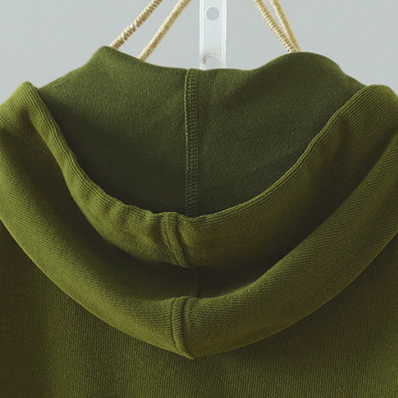 Buddha Stones Solid Color Buttons Down Decorative Pocket Women's Long Sleeve Cardigan - image 7