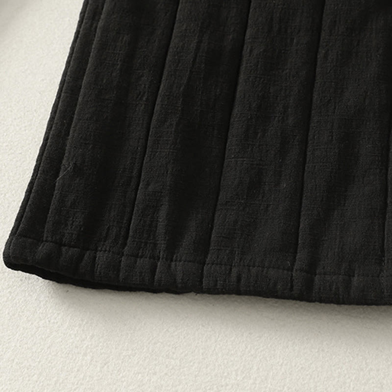 Buddha Stones Plain Cotton Polyester Thick Women's Pants With Pockets - image 11