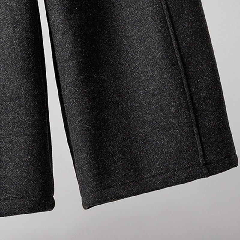 Buddha Stones Plain Cotton Lace-Up Design Thick Women's Pants With Pockets - image 4