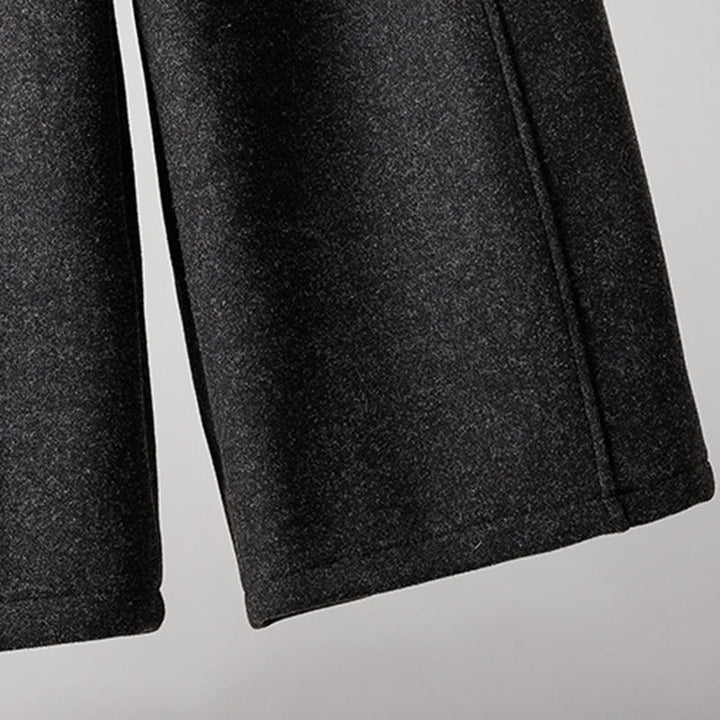 Buddha Stones Plain Cotton Lace-Up Design Thick Women's Pants With Pockets - image 4