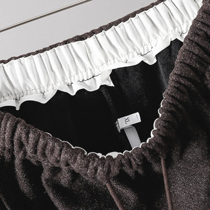 Buddha Stones Plain Cotton Lace-Up Design Thick Women's Pants With Pockets - image 21