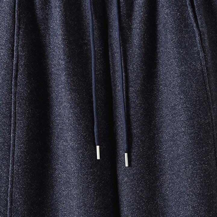 Buddha Stones Plain Cotton Lace-Up Design Thick Women's Pants With Pockets - image 11
