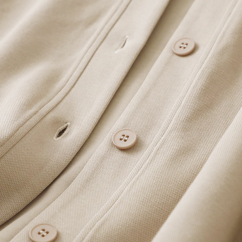 Buddha Stones Plain Buttons Women's Cotton Long Sleeve Jacket - image 6