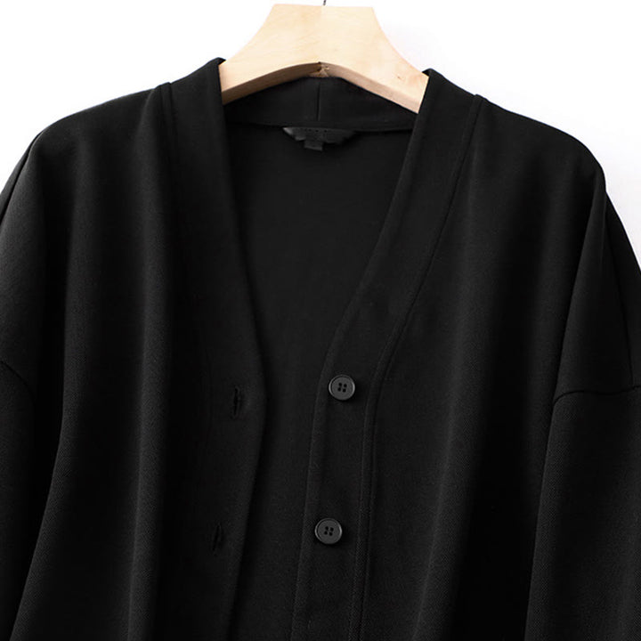 Buddha Stones Plain Buttons Women's Cotton Long Sleeve Jacket - image 11