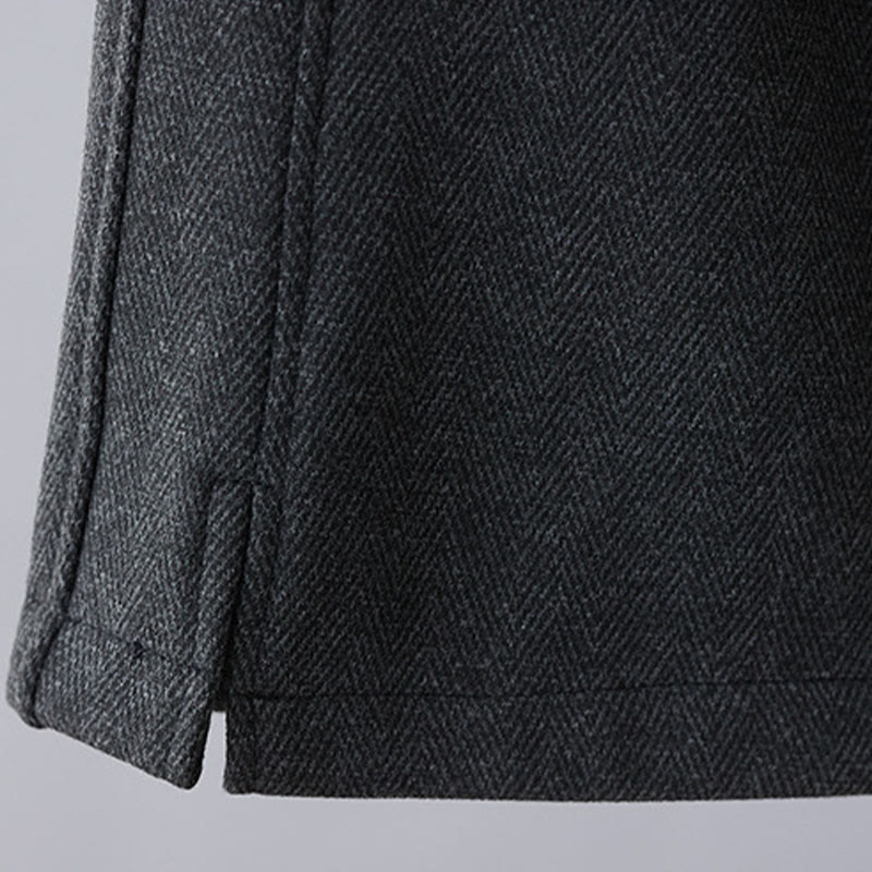 Buddha Stones Plain Color Blocking Cotton Thick Casual Women's Pants With Pockets - image 8