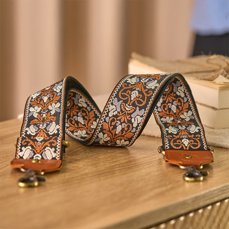 Buddha Stones Flower Geometric Embroidery Adjustable Handbags Crossbody Shoulder Bag Straps Replacement - image 2