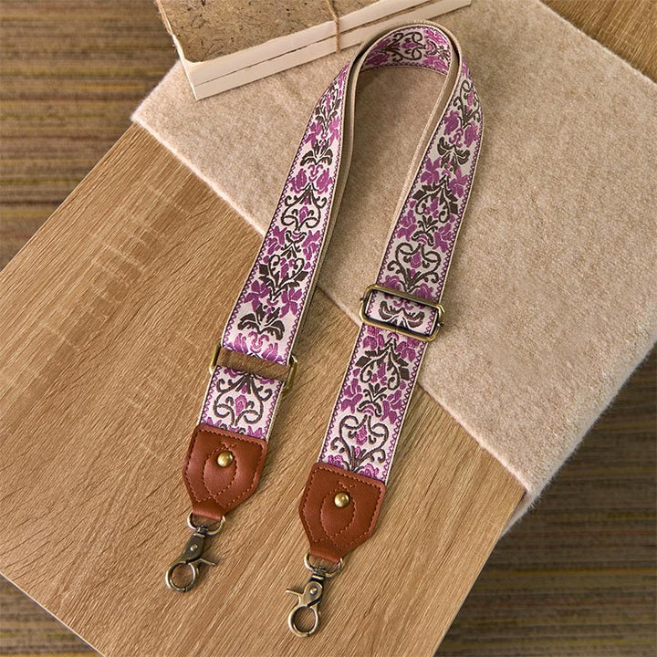 Buddha Stones Flower Geometric Embroidery Adjustable Handbags Crossbody Shoulder Bag Straps Replacement - image 11