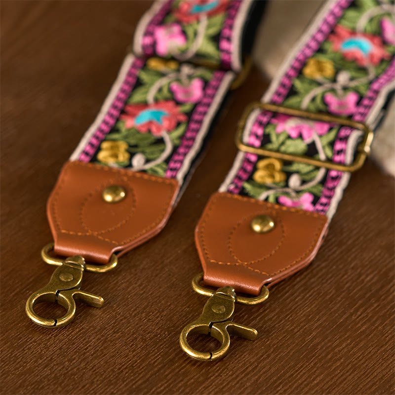 Buddha Stones Bohemian Flower Vine Geometric Embroidery Adjustable Handbags Crossbody Shoulder Bag Purse Straps Replacement - image 21