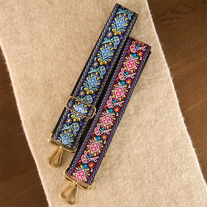 Buddha Stones Bohemian Flower Geometric Stripes Embroidery Adjustable Handbags Crossbody Shoulder Bag Purse Straps Replacement - image 27