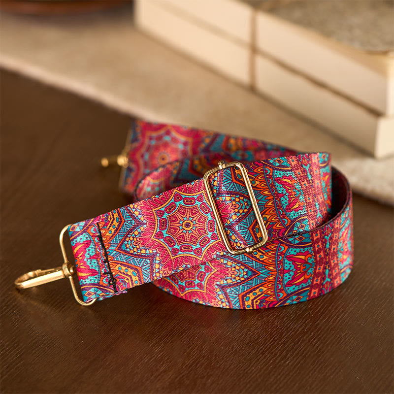 Buddha Stones Bohemian Red Mandara Geometric Adjustable Handbags Crossbody Shoulder Bag Purse Straps Replacement - image 4