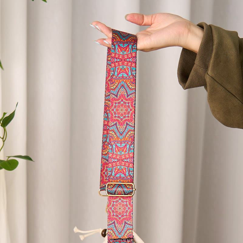 Buddha Stones Bohemian Red Mandara Geometric Adjustable Handbags Crossbody Shoulder Bag Purse Straps Replacement - image 2