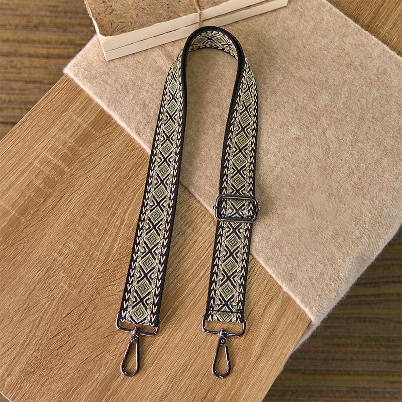 Buddha Stones Boho Diamond Rhombus Stripe Geometric Adjustable Handbags Crossbody Shoulder Bag Straps Replacement - image 7