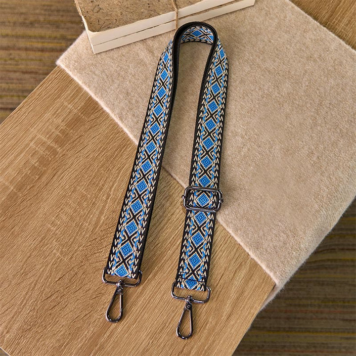 Buddha Stones Boho Diamond Rhombus Stripe Geometric Adjustable Handbags Crossbody Shoulder Bag Straps Replacement - image 1