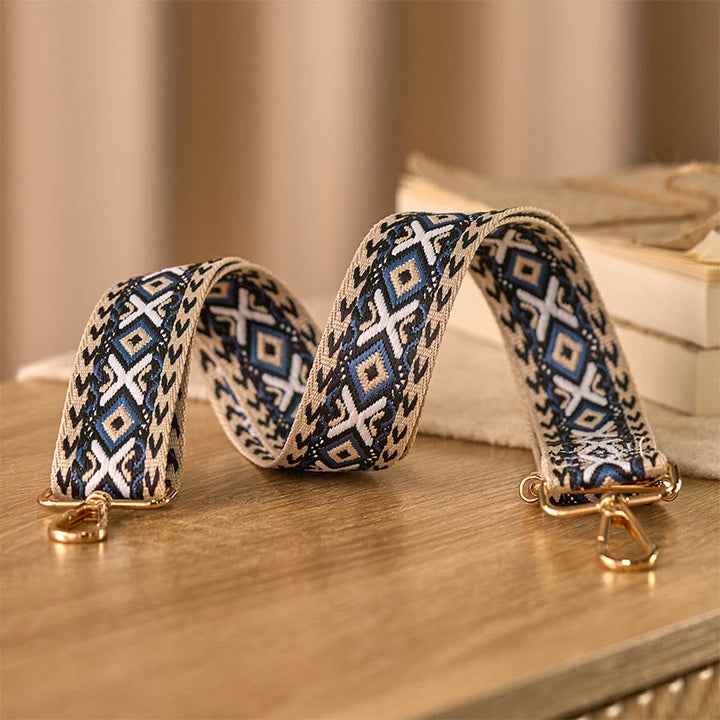 Buddha Stones Boho Rhombus Stripe Geometric Jacquard Adjustable Handbags Crossbody Shoulder Bag Straps Replacement - image 2