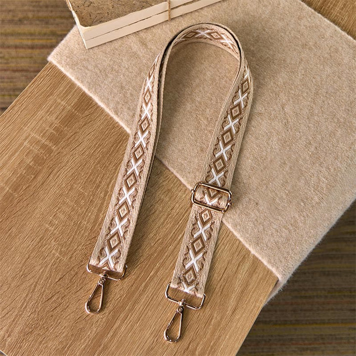 Buddha Stones Boho Rhombus Stripe Geometric Jacquard Adjustable Handbags Crossbody Shoulder Bag Straps Replacement - image 8