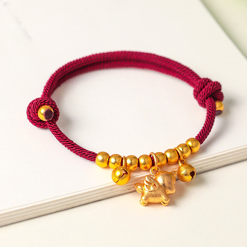 Buddha Stones Year Of The Horse Multiple Horse Styles Rope Luck Strength Adjustable Bracelet - image 12