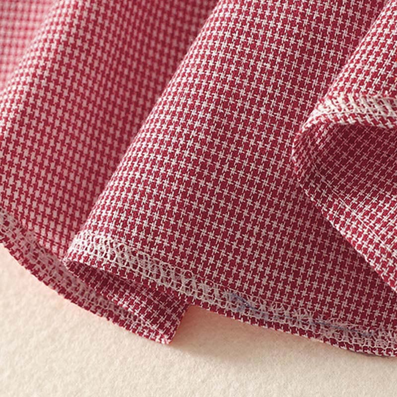 Buddha Stones Fall Cat Kitten Embroidery Plaid Stand Collar Buttons Down Design Women's Long Sleeve Shirt - image 14