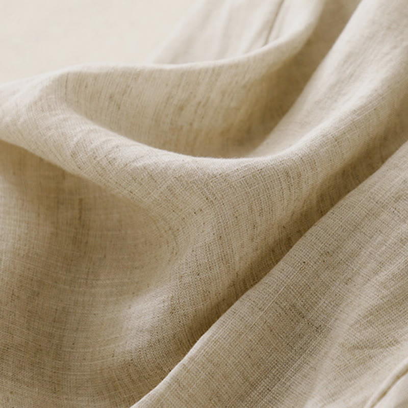 Buddha Stones Summer Elastic Waist Cotton Women's Capri Cropped Harem Pants With Pockets - image 9